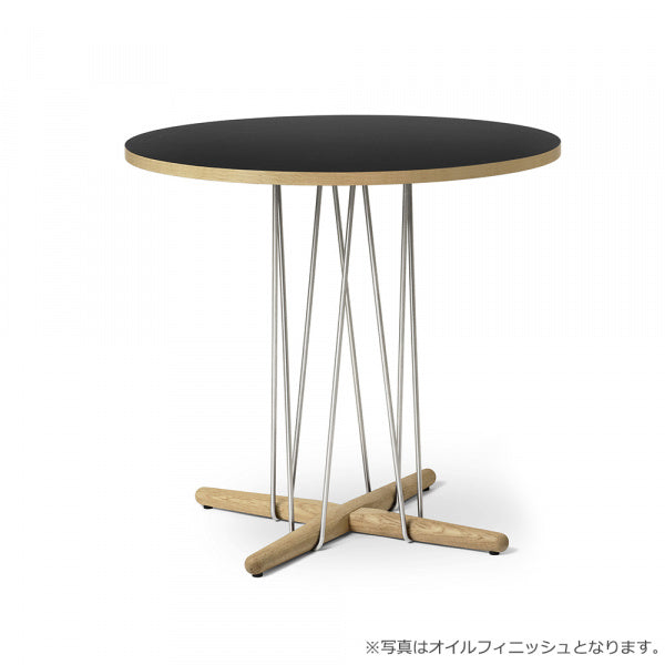 E020 エンブレイステーブル φ79.5cm オーク材 ソープ仕上げ
