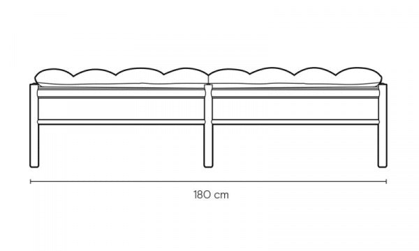 Daybed OW150, oak with oil finish, THOR 325