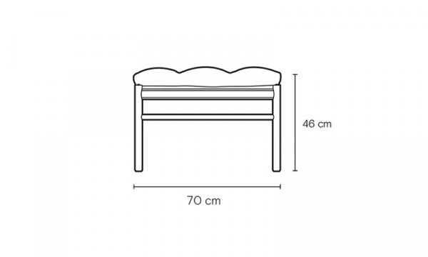 Daybed OW150, oak, oil finish, SIF95