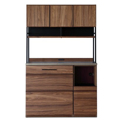 Natural wood veneer stainless steel top kitchen board (SY02K 120 MBR)