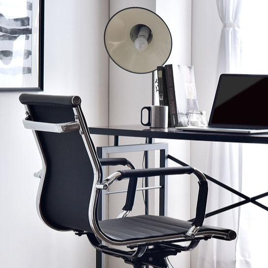 Eames Aluminum group chair オフィスチェア スチール脚 肘付