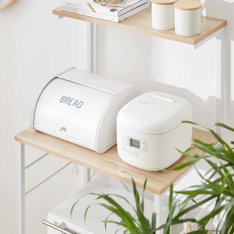 Kitchen cart with casters Range stand