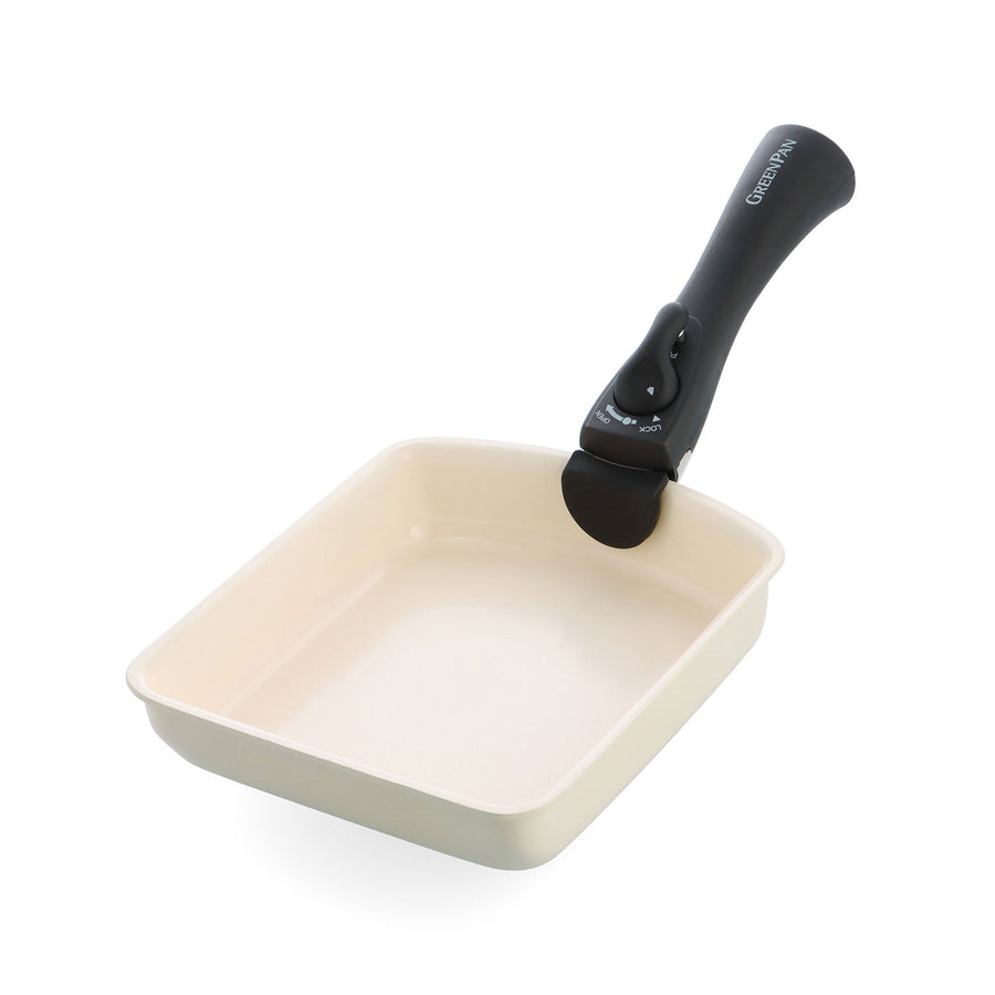 GreenPan ClickChef Egg Pan Cream White