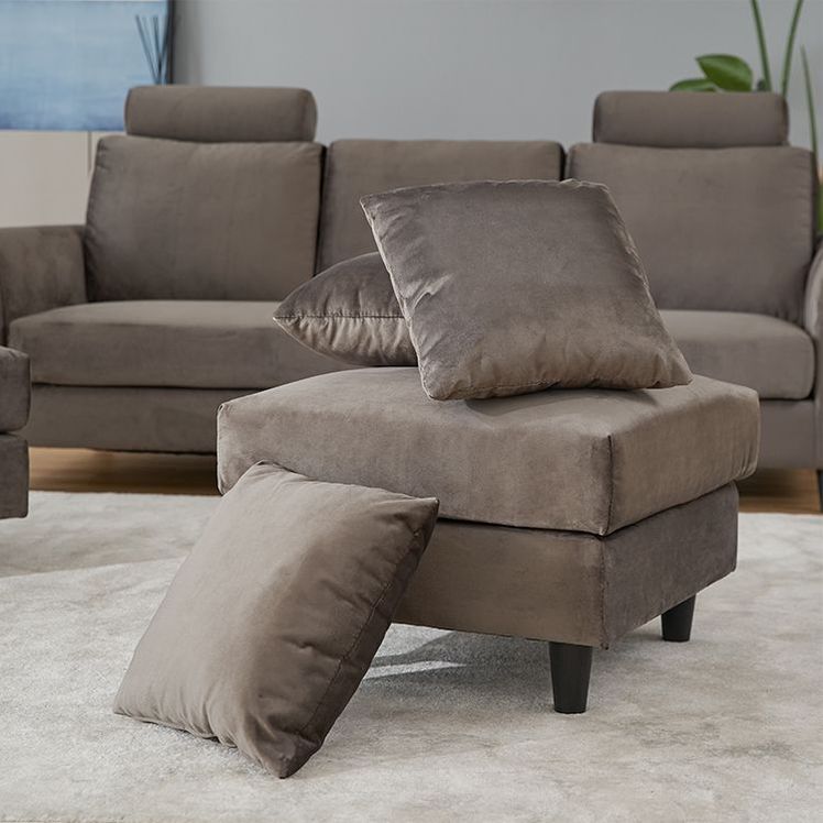 Velvet-like 3-seater couch sofa High-back sofa