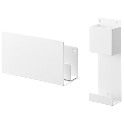 Floating game console storage that charges (white)