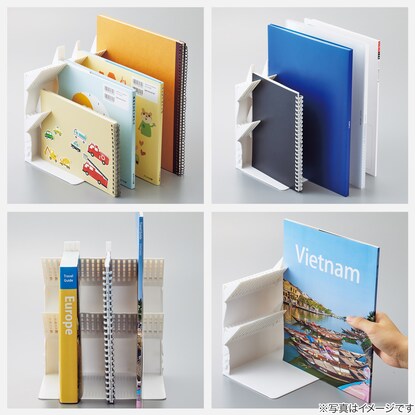 A book stand that won't fall over even with just one book (A4)