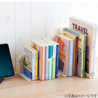 A4 Medium Book Stand that won't fall over even with just one book (White)