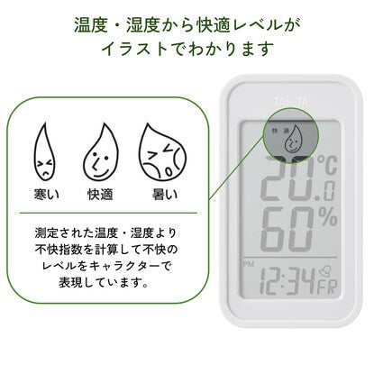 Digital Thermo-hygrometer (White TT-589)