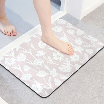 Washable and foldable soft bath mat (flower)