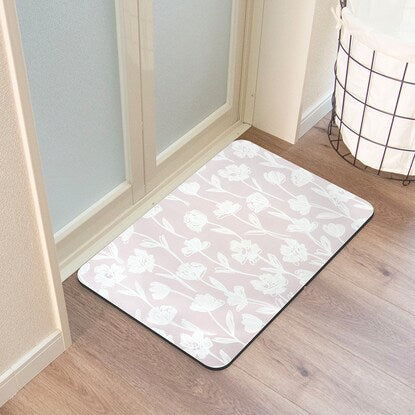 Washable and foldable soft bath mat (flower)