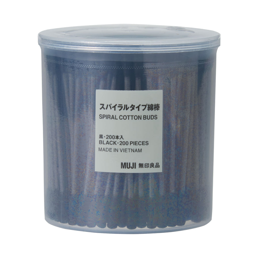 Spiral type cotton buds