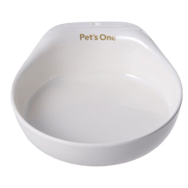 Shatter-resistant pet food bowl (ivory) S