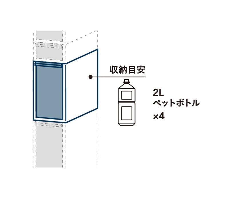 スリムすき間ストッカー 追加用 高さ34.5cm 幅17cm