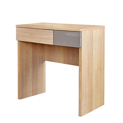 Solid oak open counter (width 80cm)