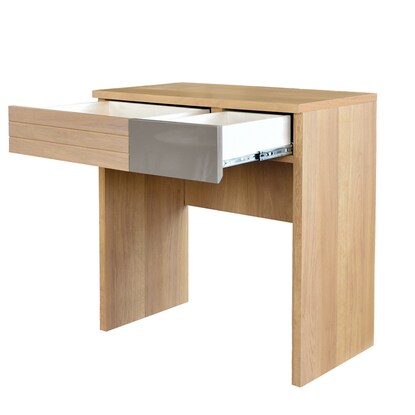 Solid oak open counter (width 80cm)