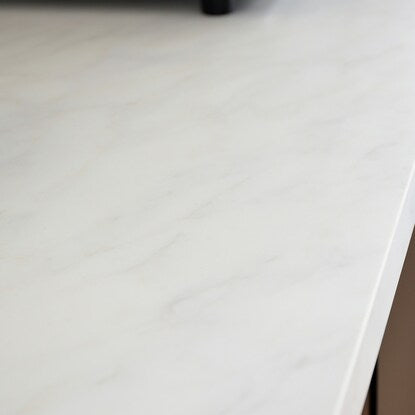 Marble-look countertop (appliance storage type)