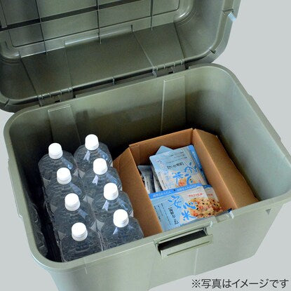 トランク収納ボックス 70L 2個セット（カーキ）
