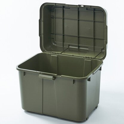 トランク収納ボックス 70L 2個セット（カーキ）