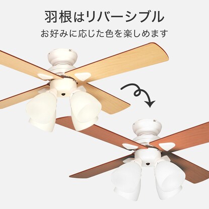 Simple design ceiling fan (white)