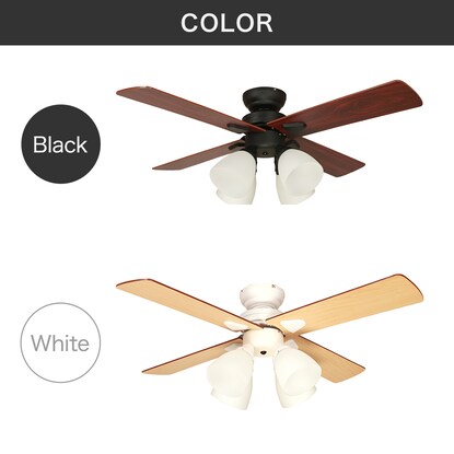 Simple design ceiling fan (white)