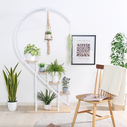 Heart-shaped display rack (white)