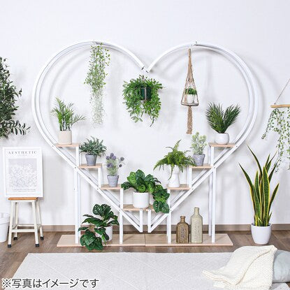 Heart-shaped display rack (white)