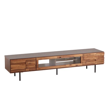 Acacia wood TV stand with melamine top (width 180cm BR)