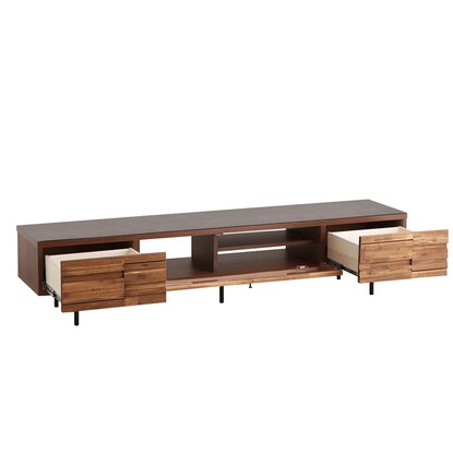 Acacia wood TV stand with melamine top (width 180cm BR)