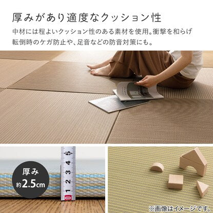 Igusa x PP Tatami Mat Ayase 2-piece set (natural)