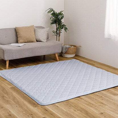 Rug cover and underrug set 185 x 185 cm (cool/blue)