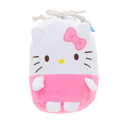 Fluffy blanket with drawstring (Hello Kitty)