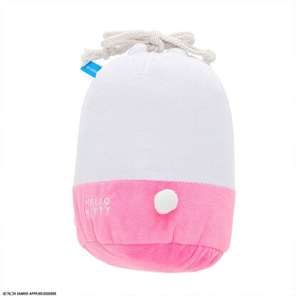 Fluffy blanket with drawstring (Hello Kitty)