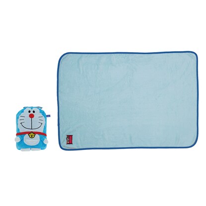 Fluffy blanket with drawstring (Doraemon)