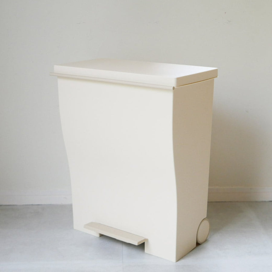 kcud Wide Pedal Pail A Beige