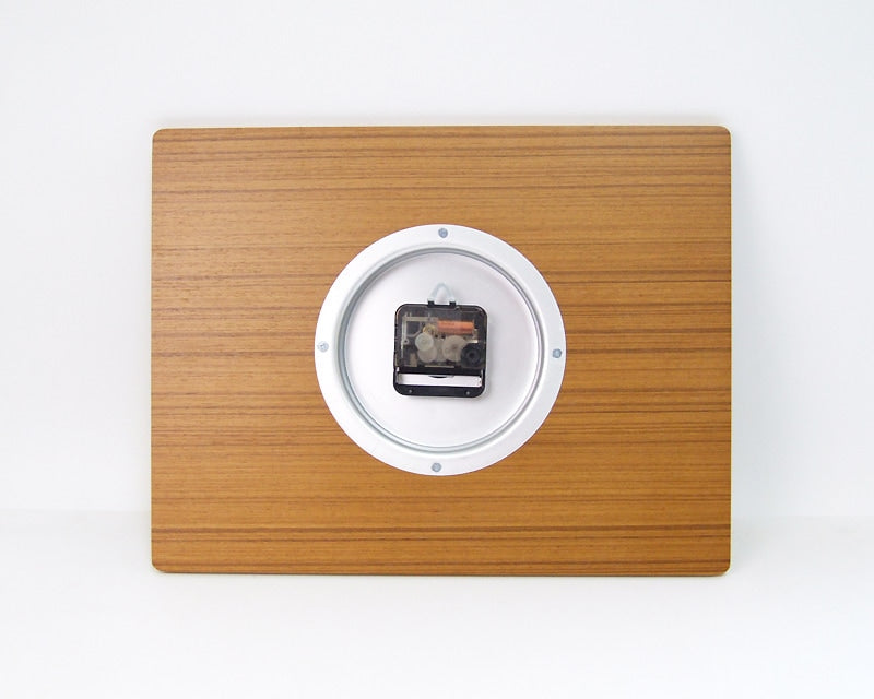 Wall Clock Teak grain Plywood Wall Clock Teak