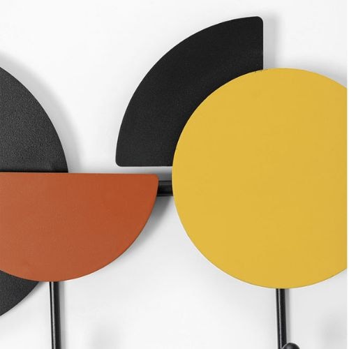 87124 Coat Rack Semicircles Colore 80cm