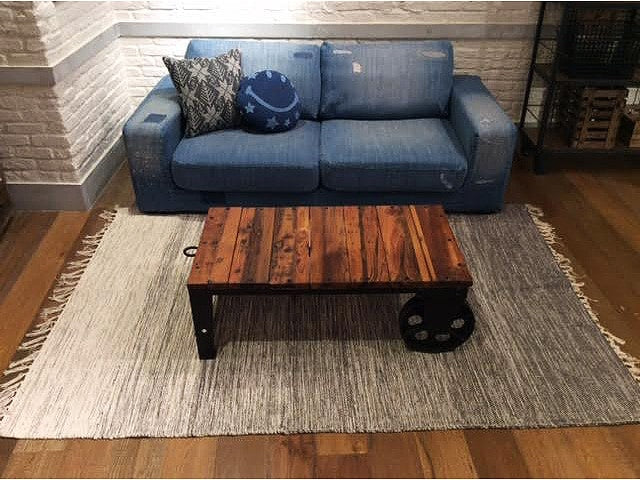 FRANKLIN SOFA Damage DENIM Franklin sofa damaged denim