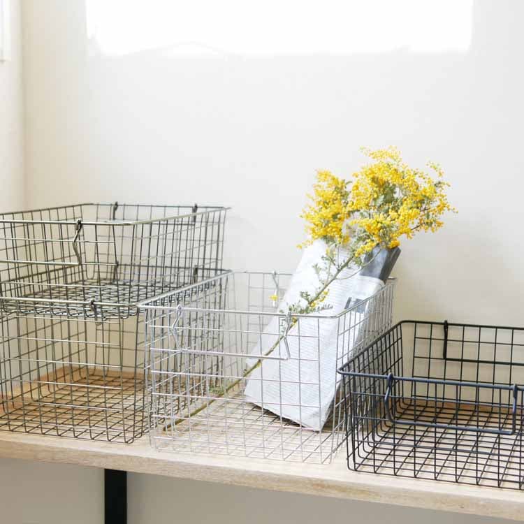 Stacking Basket L Black