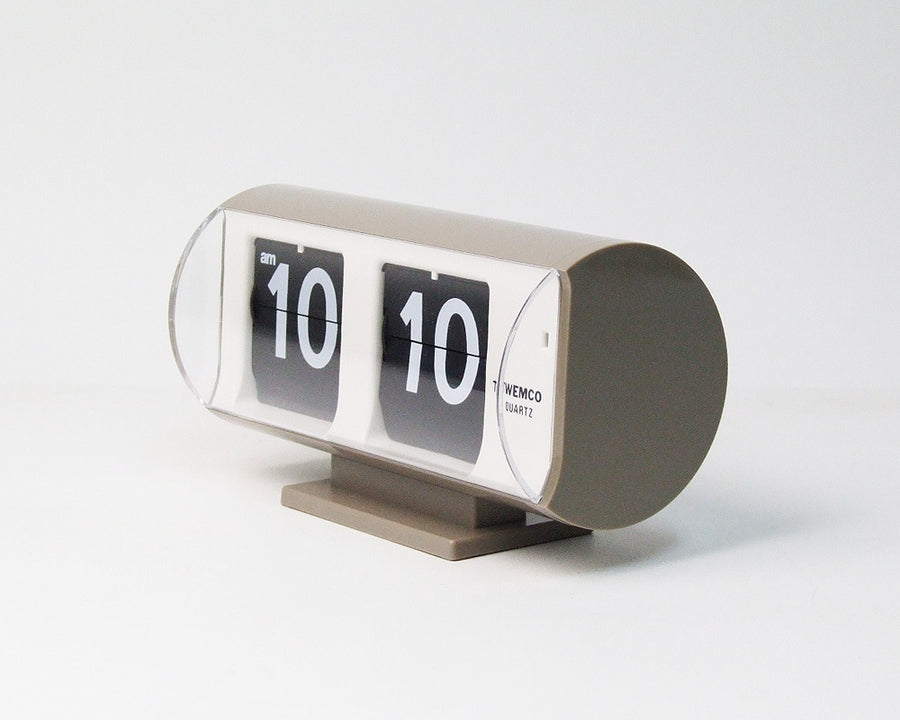 Table Clock QT-30T Gray フリップクロック QT-30T グレイ