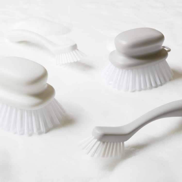 grey bath brush