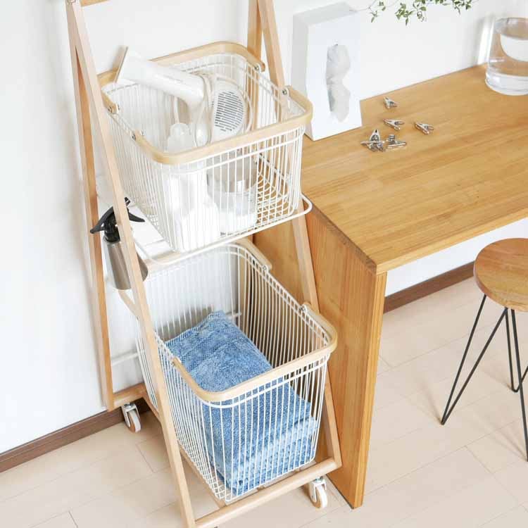 LIV CARRY BASKET WAGON L ホワイト