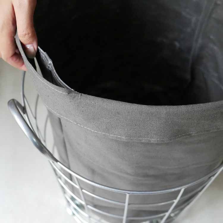 ランドリーストレージ ラウンド 33Ｌ グレー