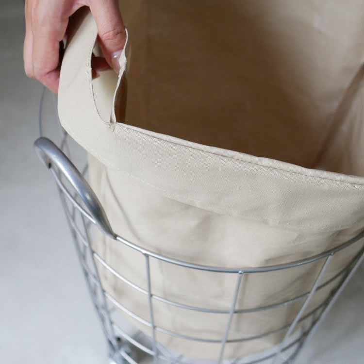 ランドリーストレージ ラウンド 33Ｌ ベージュ