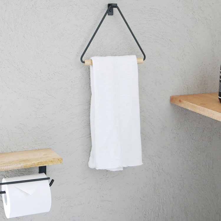 Triangle Towel Hanger, Black