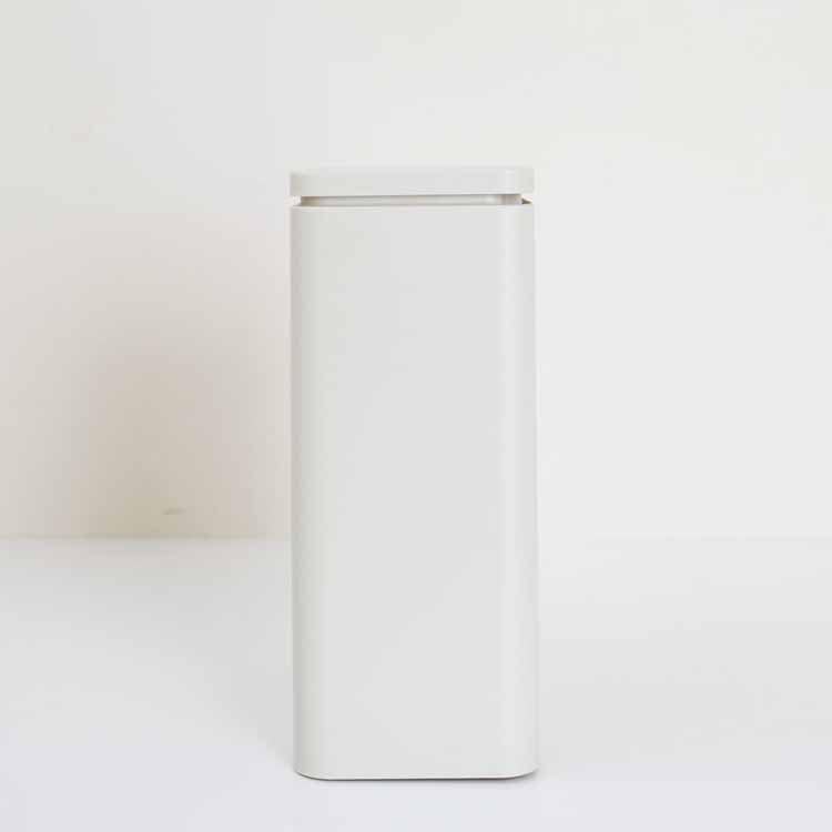 Tubelor Medium Flap Sealed Sanitary Trash Can, Sand White