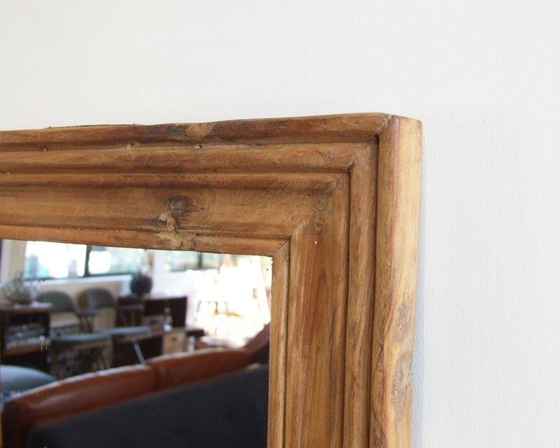Teak Wood Figure Mirror チークウッド フィギュアミラー