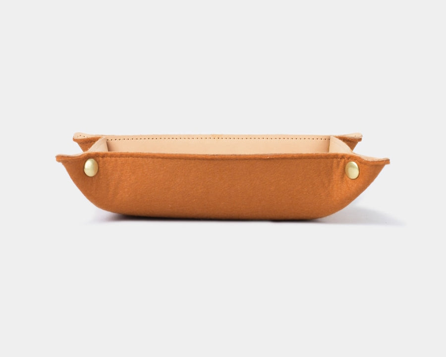 GS Leather &amp; Felt Travel Tray Leather &amp; Felt Travel Tray