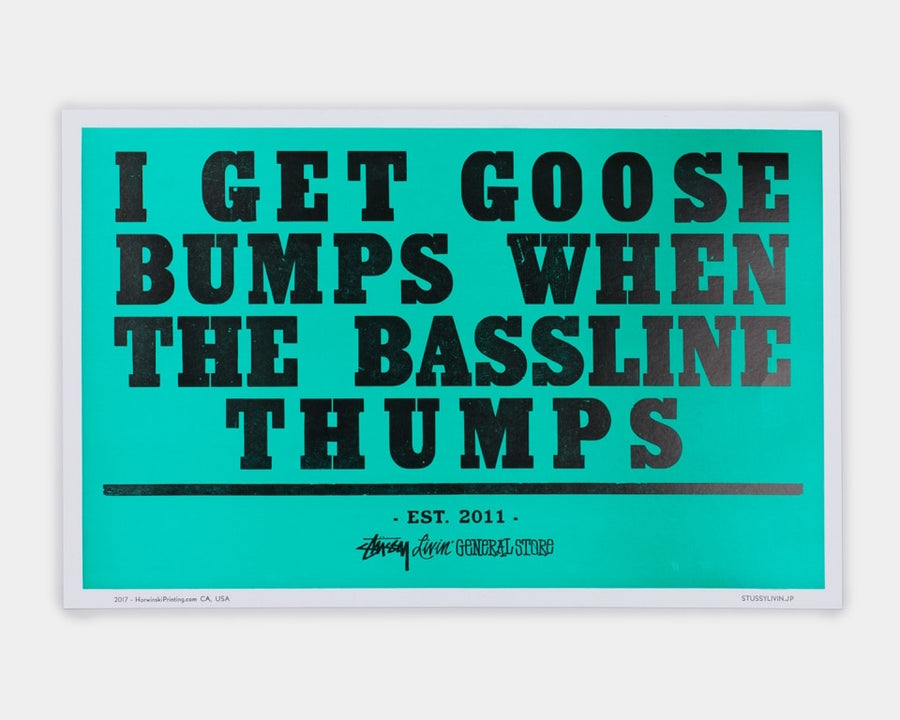GS Letterpress Goose Bumps Poster by HORWINSKI PRINTING CO.