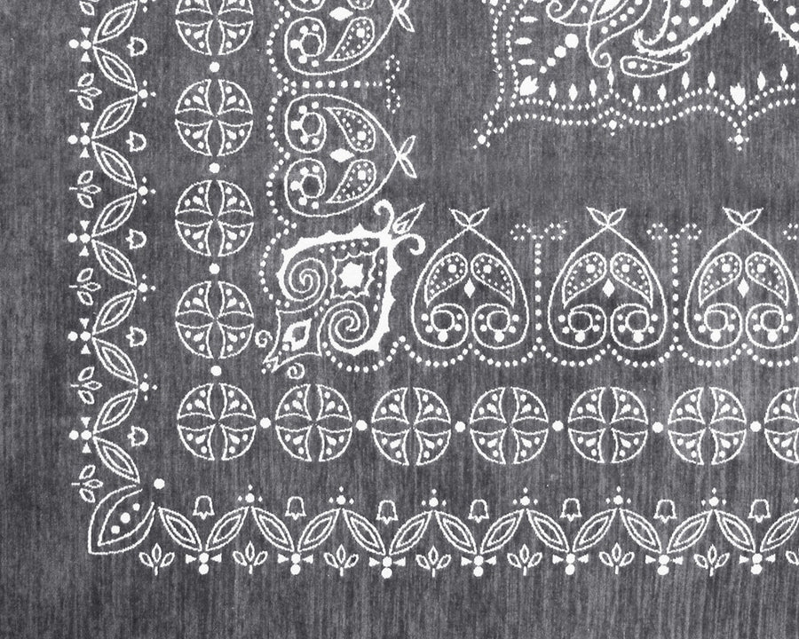 Leaf Bandana Rug Gray リーフバンダナラグ グレー 160×160cm