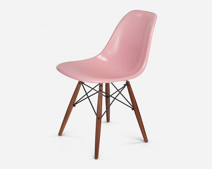 Fiberglass Side Shell Chair PINK